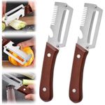 2pcs Multifunctional Vegetable Peeler New 3-in-1 Peeler & Bottle Opener & Grater