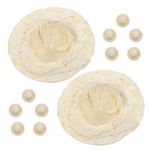 12 Pcs Decorative Diy Hat Woven Craft Mini Hats for Straw Imitation