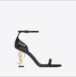 Elegant selling European and American high heels with buckle and letter design