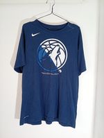 Mens Nike NBA Minnesota Timberwolves Dri-Fit T-Shirt Navy Blue Size XL Tshirt