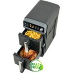 Biutiviita Double Stack Air Fryer, 10L Dual Zone Air Fryer with Shake Reminder