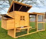 LARGE CHICKEN HEN HOUSE ECO2500 8FT COOP POULTRY ARK RUN BRAND NEW AND TREATED