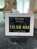MemRabel 2 Dementia Care Clock Audio / Visual Aid Alarm Reminder