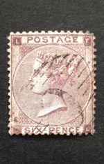 Queen Victori GB 6d SG.84b Used Pmk Constantinople Levant Well Centered VF