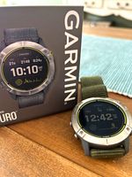 Garmin Enduro GPS Multisport Watch 51mm. Two month old Green Garmin Strap