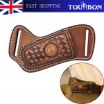 TOURBON Vintage Leather Folding Knife Sheath EDC Tool Belt Pouch (SHEATH ONLY)