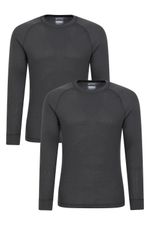 Mountain Warehouse Men's Talus Base Layer Top Long Sleeved Thermal Winter Tee