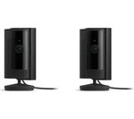 Qty 2 Ring Indoor Camera 2nd Gen Security Cam 1080p HD Video Black