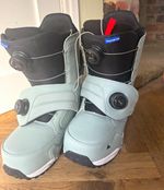 Burton Photon Wide Step On Snowboard Boots UK 11 Petrol Green Heat Mould