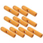 Yellow Wooden Umbrella Tail Beads Folding Umbrella Repair Accessories