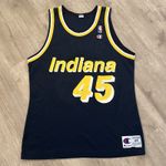 VINTAGE Champion Indiana Pacers #45 Rik Smits NBA Jersey - Size 44