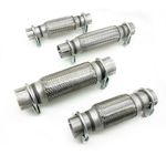 Clamp On Exhaust Flexi Pipe Flexible Tube Repair Joint 38mm - 63mm ID