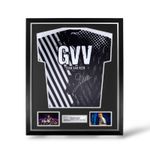 Gian Van Veen Signed Official Red Dragon 50 Years Anniversary Shirt- Framed