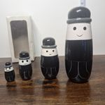 VINTAGE Homepride Fred The Flour Man Russian Dolls Set of 4 Original Box VGC