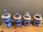 Disney Bradford Exchange Nightmare Before Christmas Storage Canisters Set of 4