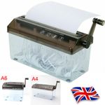 Portable A4 A6 Paper Hand Shredder Manual Straight Cut Home Office