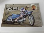6" x 4" PHOTO CARD SIGNED BY JAN HOLUB - SPEEDWAY 2011 PDK MSENO