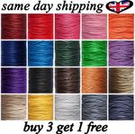 1.5 mm Waxed Cotton Cord ,5m to 10m ,20m, Jewellery Bracelet Necklace Craft , UK