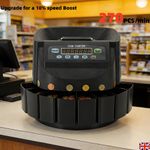 Automatic GBP Coin Counter Sorter LCD Cash Currency Counting UK Pound Coins Shop