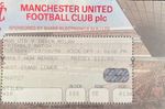 1996 Manchester United V Inter Milan Used Match Ticket Stub Pre Season Friendly