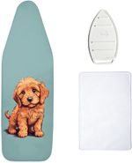 Encasa XO Ironing Board Covers 112x34 cm, Free Silicone Iron Rest & Mesh Cloth -