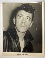 GENE VINCENT ( Be Bop a- Lula ) Genuine Handsigned Photograph 10 x 8.