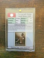 Nazi Germany Third Reich Photographic Postage Stamp Adolf Hitler 1939