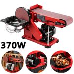HEAVY DUTY ELECTRIC BENCH BELT & DISC SANDER 370W SANDER WOOD METAL SANDING TOOL