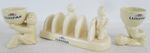 Vintage Collectable Novelty Lurpak Butter Toast Rack And Two Egg Cups