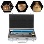 Carbide Wood Turning Tools set Wood Lathe Tool Rougher Turning Chisels +Suitcase