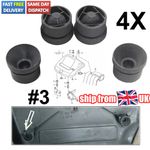 4PCS Black Engine Cover Grommet Rubber BUFFER Mounting 06A 103 226 For VW Skoda