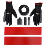 6PC Press Accessory Kit For 50T Hydraulic Press Carbon Steel Plates Punches