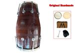 Handmade Indian Dholak Drum 17 Inch Tunable Nut Bolt Folk Percussion Instrument