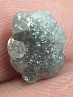 2.60 Ct Silver Grey Sparkling Color African Antique Natural Loose Rough Diamond