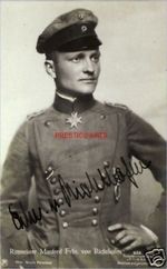 Red Baron signed photo print