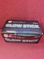 25 Blue Premium Large 6" Long Thick Glow Sticks Neon Party Light Festival Lures