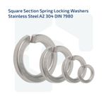 SPRING WASHERS SQUARE LOCK WASHER A2-STAINLESS M2 M2.5 M3 M4 M5 M6 M8 M10 M12