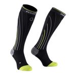 ZEROPOINT PRO RACING COMPRESSION RUNNING SOCKS BLACK AND YELLOW - SAVE 70%
