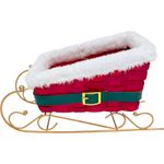 Christmas Santa Sleigh Gift Basket - Novelty Xmas Hamper, Christmas Eve Box