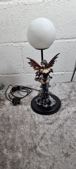 Rare Nemesis Now Temptress Dark Fairy Scarlett Lisa Parker Glass Globe Lamp