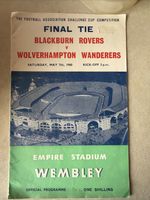 1960 FA Cup Final Programme Blackburn Rovers vs Wolves