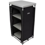 Andes Lightweight 3 Shelf Camping Cupboard, Folding Travel Storage Unit
