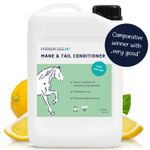 Mane and Tail Detangler Spray for Horses - Shiny, Smooth and tangle free - 2.5l