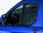 Genuine ClimAir Front Window Wind Deflectors Black For Ford Custom 2017- 2170133