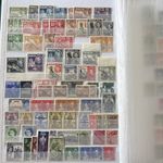 British Commonwealth Stamp Collection 16 Pages KGVI QEII Aden Falklands Gambia
