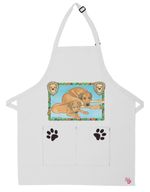 Rhodesian Ridgeback Dog Apron Two Pocket Bib Apron with Adj Neck