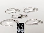 Seed Shaped 925 Stamped Silver Coated Fine Earring Jewellery Hooks Findings