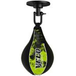 VELO Speed Ball - Green Premium Leather Ceiling Punch Bag for Boxing, MMA 