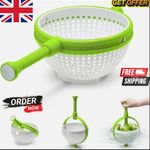 Salad Spina 2-In-1 Easy-To-Use Collapsible Salad Spinner Straining Colander