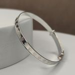 925 Sterling Silver Teddy Bear Baby Bangle - Expanding Bangle, Babies, Toddlers